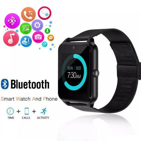 Ceas Smartwatch cu Telefon iUni GT08s Plus, Curea Metalica, Touchscreen, BT, Camera, Notificari, Alu